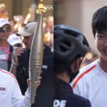 Jin illumine Paris avec la flamme olympique !